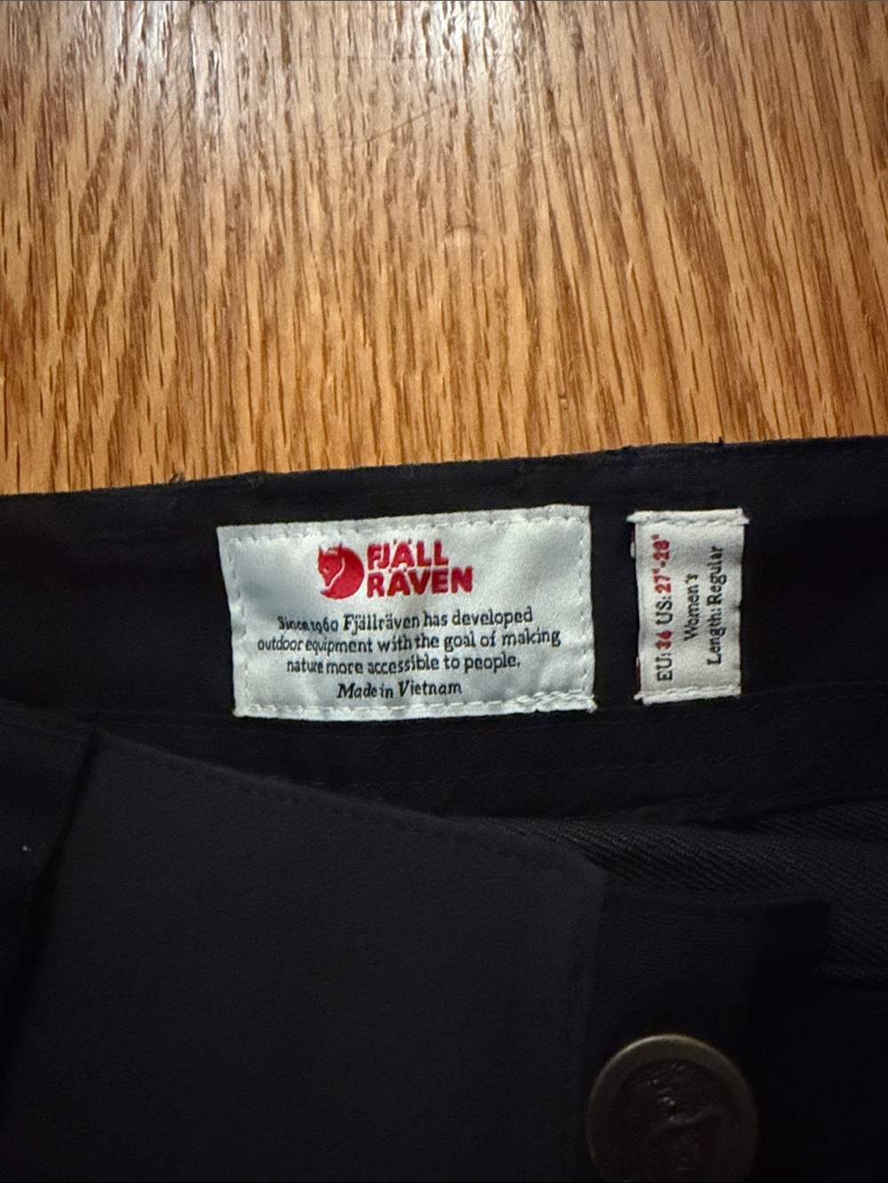 Fjallraven Women’s Black Keb Trousers - Picture 2 of 5